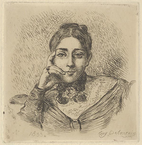 Portrait of Madame Frédéric Villot, by Eugène Delacroix