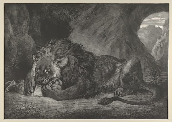 Lion of the Atlas Mountains, by Eugène Delacroix