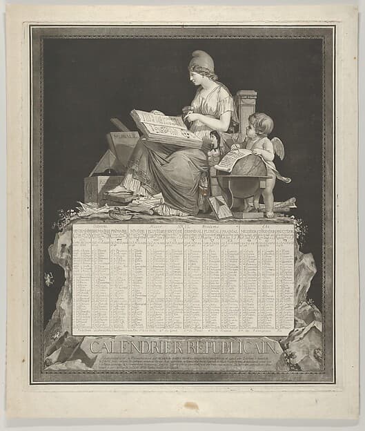 Revolutionary Calendar, by Louis Philibert Debucourt
