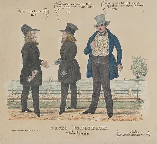 Three Loafers (Trois Originaux), by Alfred E. Baker