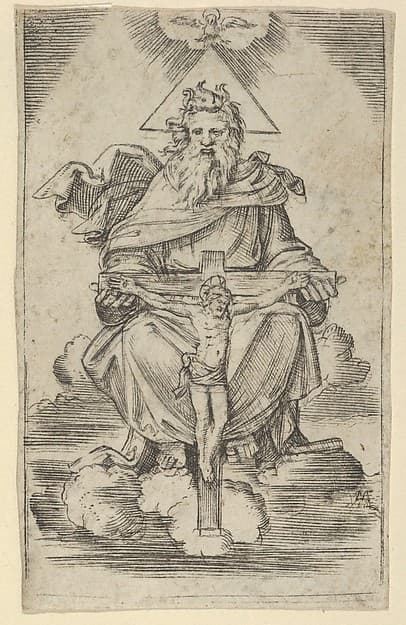 The Holy Trinity, by Marcantonio Raimondi