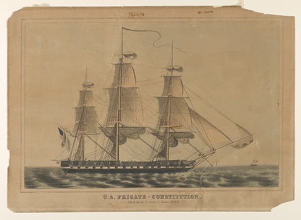 U.S. Frigate Constitution, by Nathaniel Currier
