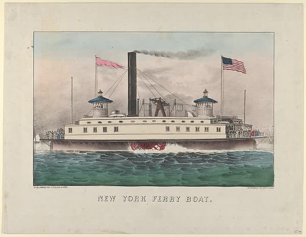 New York Ferry Boat, by Currier & Ives