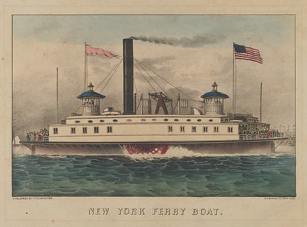 New York Ferry Boat, by Currier & Ives
