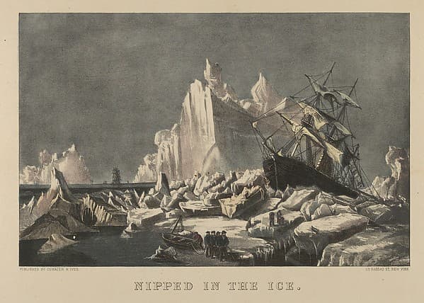 Nipped in the Ice, by Currier & Ives