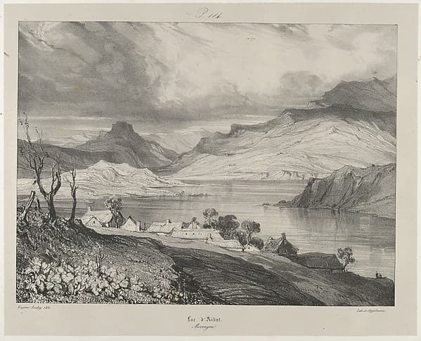 Aidat Lake, by Eugène Isabey