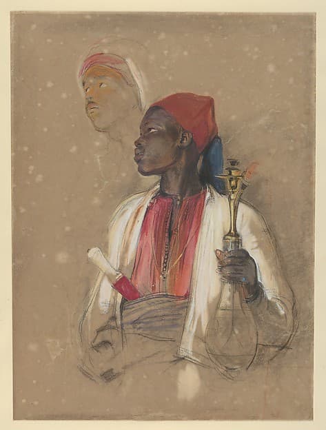 Study for "The Pipe Bearer", by John Frederick Lewis