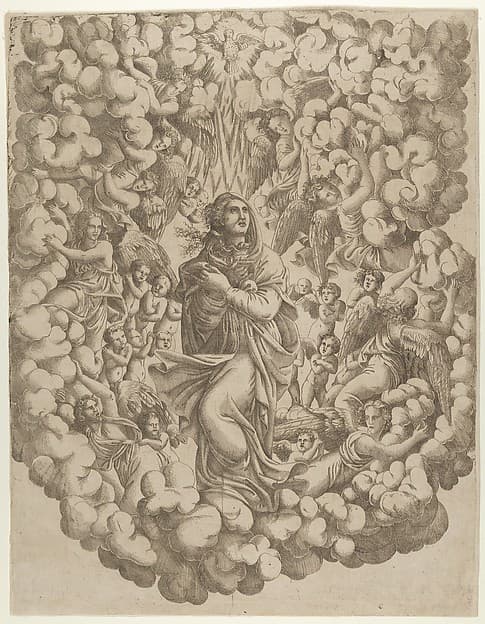 The Assumption of the Virgin, by Master IQV