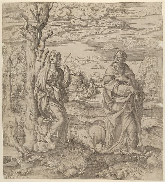 Saint John and Saint Anthony, by Master IQV