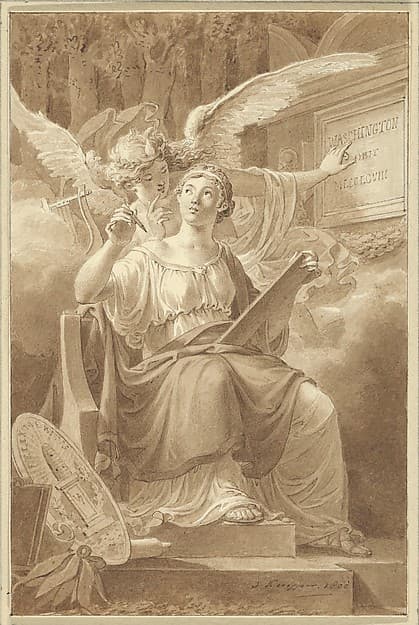 Allegory on the Death of George Washington, by Jacques Kuyper