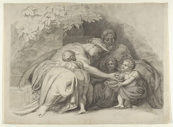 Anche a me, Madre mia! (Me too, mother!), by William Young Ottley