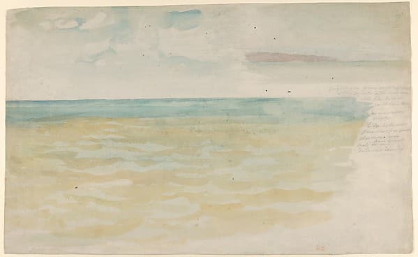 The Sea at Dieppe, by Eugène Delacroix