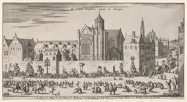 Triumphal procession to Antwerp, by Jan Luyken