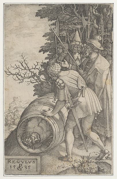 Attilius Regulus, from Roman Heroes, by Georg Pencz