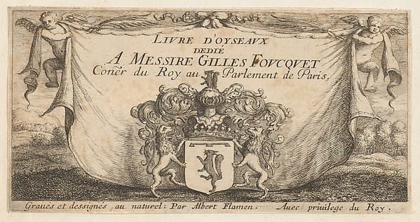 Title Page from "Livre d'Oyseaux" (Book of Birds), by Albert Flamen