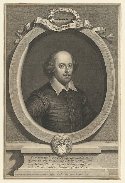 William Shakespeare, by George Vertue