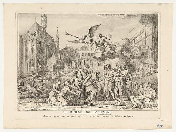 The Return of the Parliament (Le Retour du Parlement), by Jean Bernard Restout