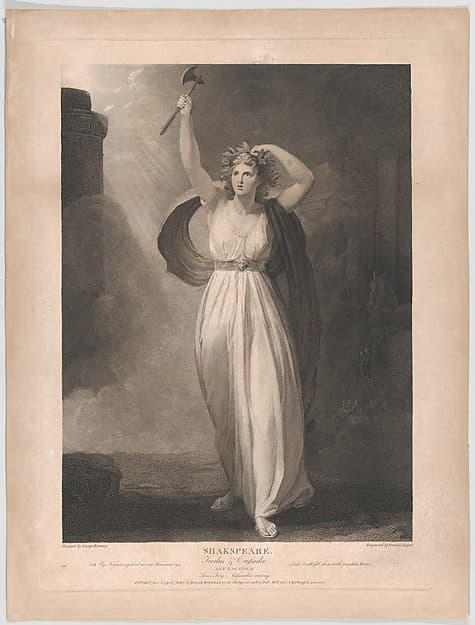 Cassandra Raving (Shakespeare, Troilus and Cressida, Act 2, Scene 2), by Francis Legat