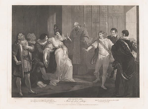 Hero Fainting in Church (Shakespeare, Much Ado About Nothing, Act 4, Scene 1), by Peter Simon