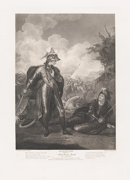 Prince Henry, Hotspur and Falstaff (Shakespeare, King Henry IV, Part 1, Act 5, Scene 4), by Thomas Ryder I
