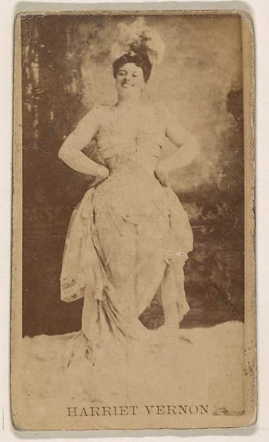 Harriet Vernon, from the Actresses series (N245) issued by Kinney Brothers to promote Sweet Caporal Cigarettes, by Kinney Brothers Tobacco Company