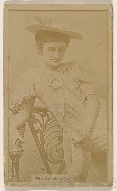 Marie Wright, from the Actresses series (N245) issued by Kinney Brothers to promote Sweet Caporal Cigarettes, by Kinney Brothers Tobacco Company