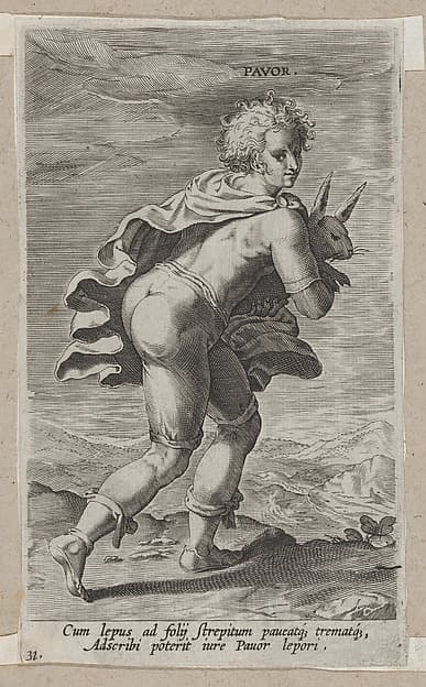Pavor, from "Proposopographia", by Philips Galle