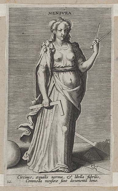 Mensura, from "Proposopographia", by Philips Galle