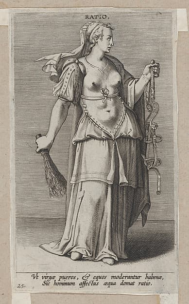 Ratio, from "Proposopographia", by Philips Galle