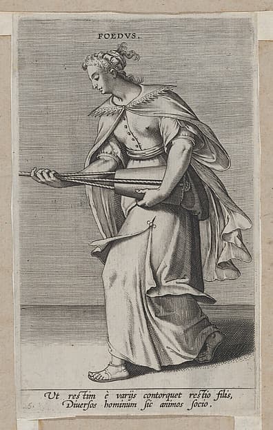 Foedus, from "Proposopographia", by Philips Galle