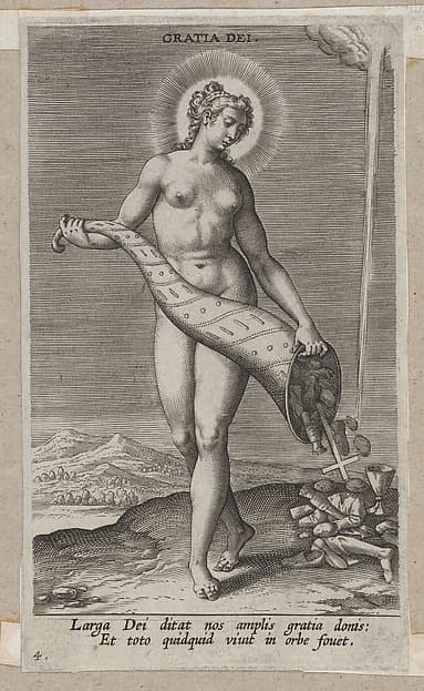 Gratia Dei, from "Proposopographia", by Philips Galle