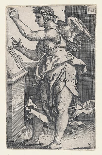 Rhetorica, from "The Seven Liberal Arts", by Sebald Beham