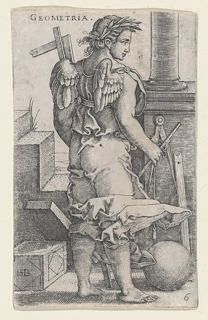 Geometria, from "The Seven Liberal Arts", by Sebald Beham