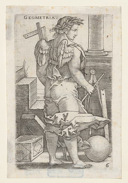 Geometria, from "The Seven Liberal Arts", by Sebald Beham