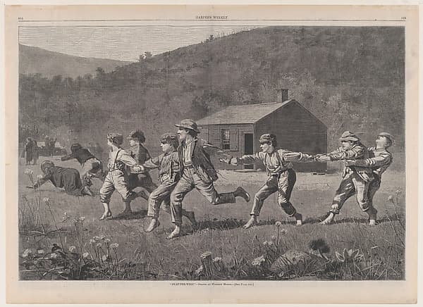 Snap-the-Whip (from "Harper's Weekly," Vol. XVII), by Winslow Homer