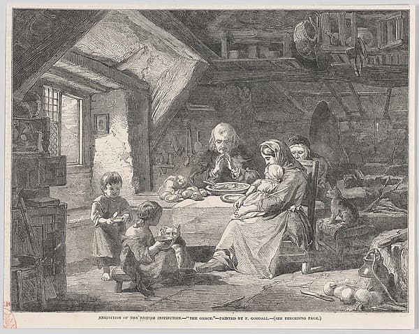 The Grace, from "Illustrated London News", by Frederick Goodall