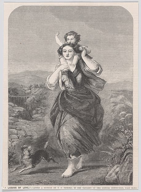 A Labour of Love, from "Illustrated News of the World", by Thomas Francis Dicksee