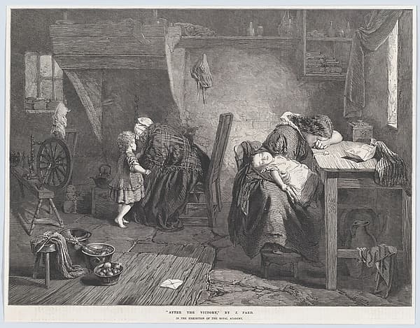 After the Victory, from "Illustrated London News", by Richard Principal Leitch