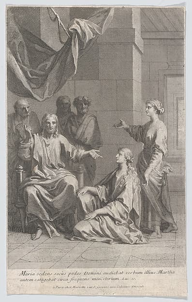 Christ in the House of Martha and Mary, by Anonymous, French, 18th century