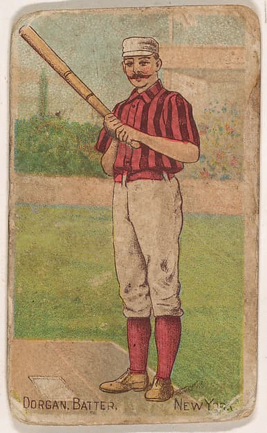Dorgan, Batter, New York, from the Gold Coin series (N284) for Gold Coin Chewing Tobacco, by D. Buchner & Co., New York