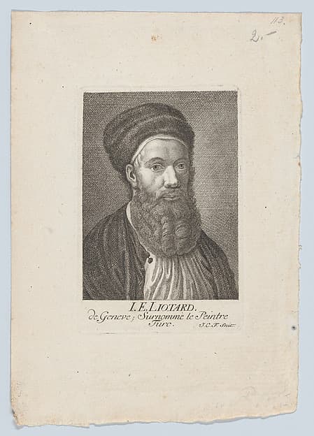 Self-portrait in a Turkish Outfit, by Johann Caspar Füssli the Elder