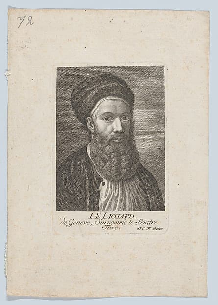 Self-portrait in a Turkish Outfit, by Johann Caspar Füssli the Elder
