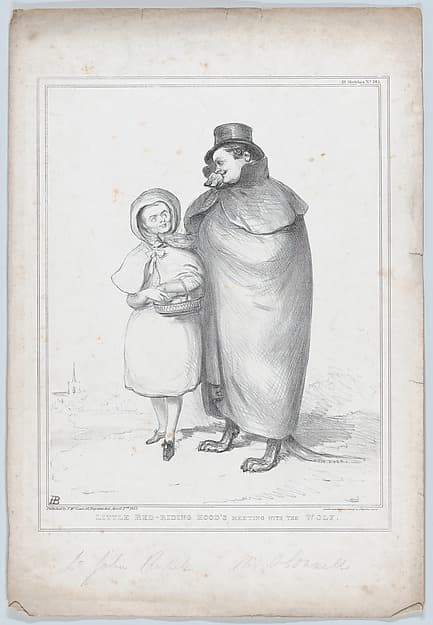 Little Red-Riding Hood's Meeting With the Wolf, by John Doyle