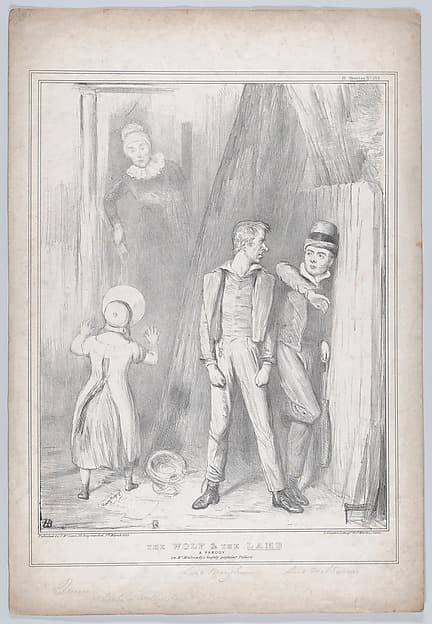 The Wolf & the Lamb – A Parody on Mr. Mulready's highly popular Picture, by John Doyle