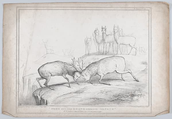 "None But the Brave Deserve the Fair" – Mr. E. Landseer's admired Picture seen in a new point of view, by John Doyle