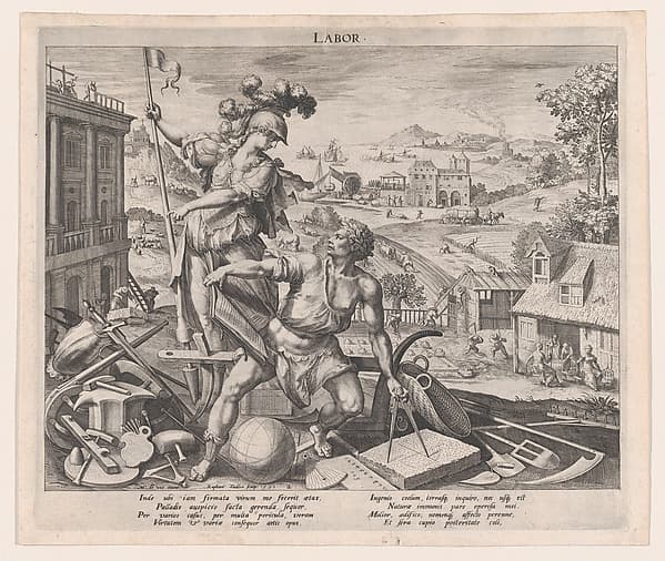 Labor, by Raphael Sadeler I