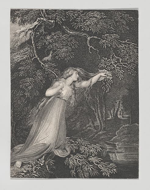 Ophelia (Shakespeare, Hamlet, Act 4, Scene 7), by Charles Heath