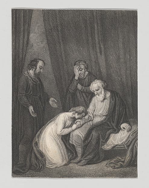 Cordelia and King Lear (Shakespeare, King Lear, Act 4, Scene 7), by Charles Heath