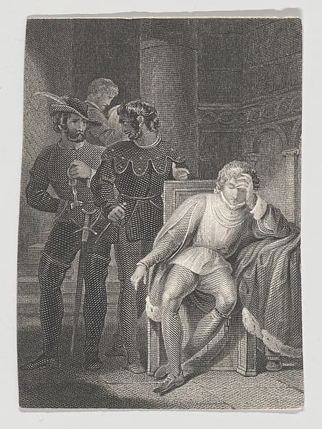 The Duke of Clarence Asleep in the Tower, as Brackenbury Leaves (Shakespeare, Richard III, Act 1, Scene 4), by Charles Rolls