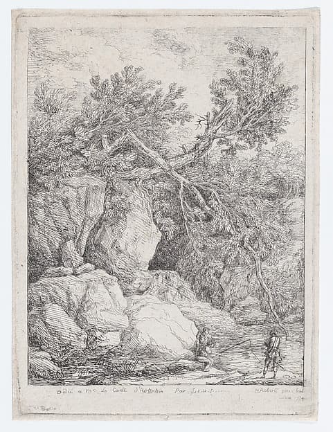 Landscape with a Fallen Tree, by Hubert Robert